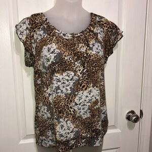 Essentials blouse animal print